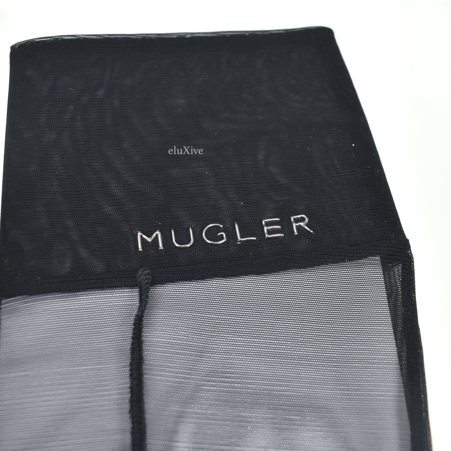 Mugler x H&M - Black Mesh Second Skin Gloves – eluXive