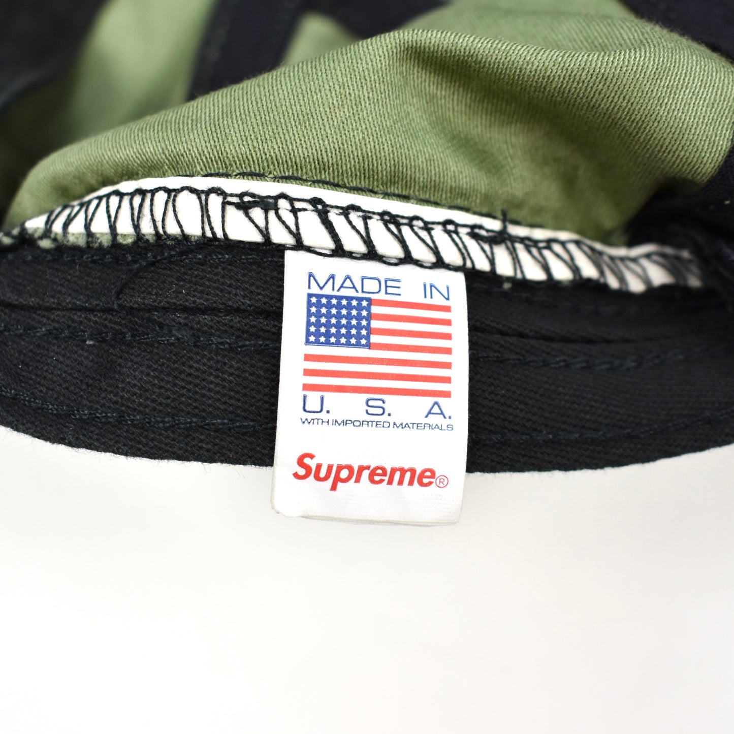 Supreme - Mlitary Box Logo Hat w/ Pin (Olive)