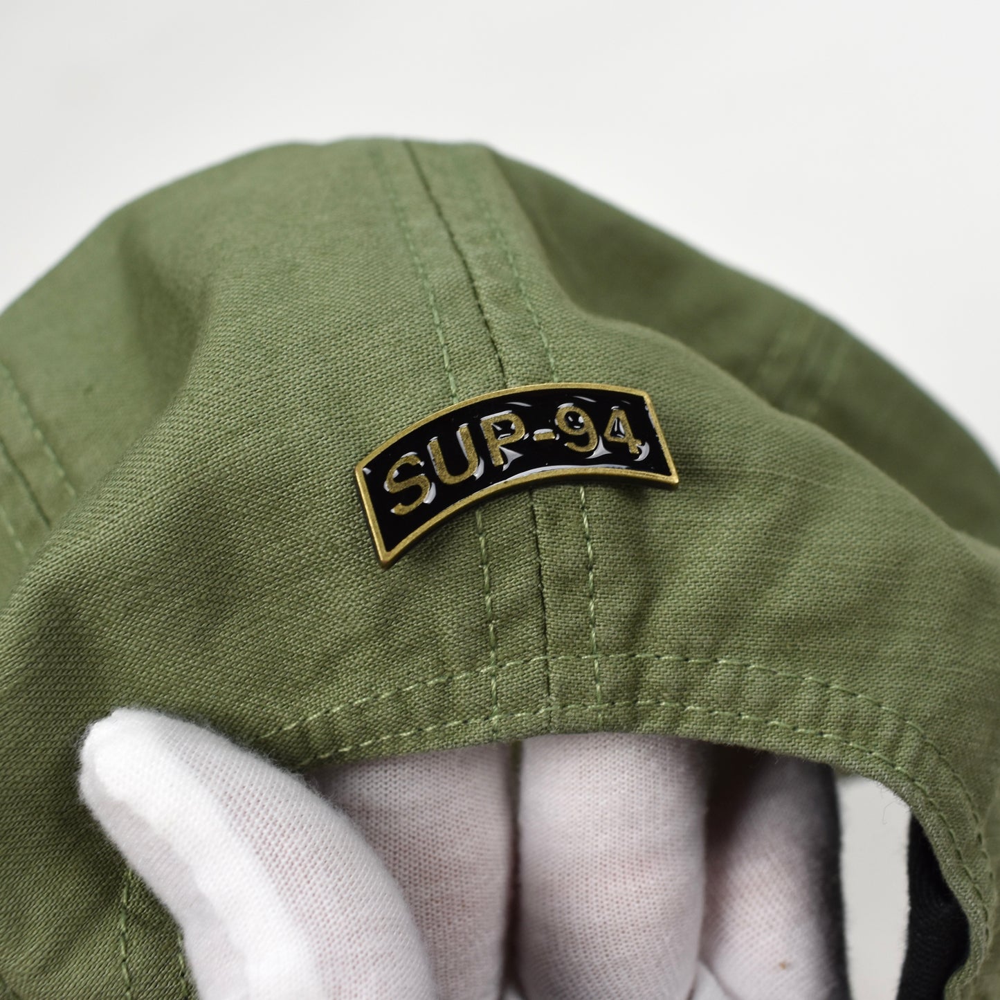 Supreme - Mlitary Box Logo Hat w/ Pin (Olive)