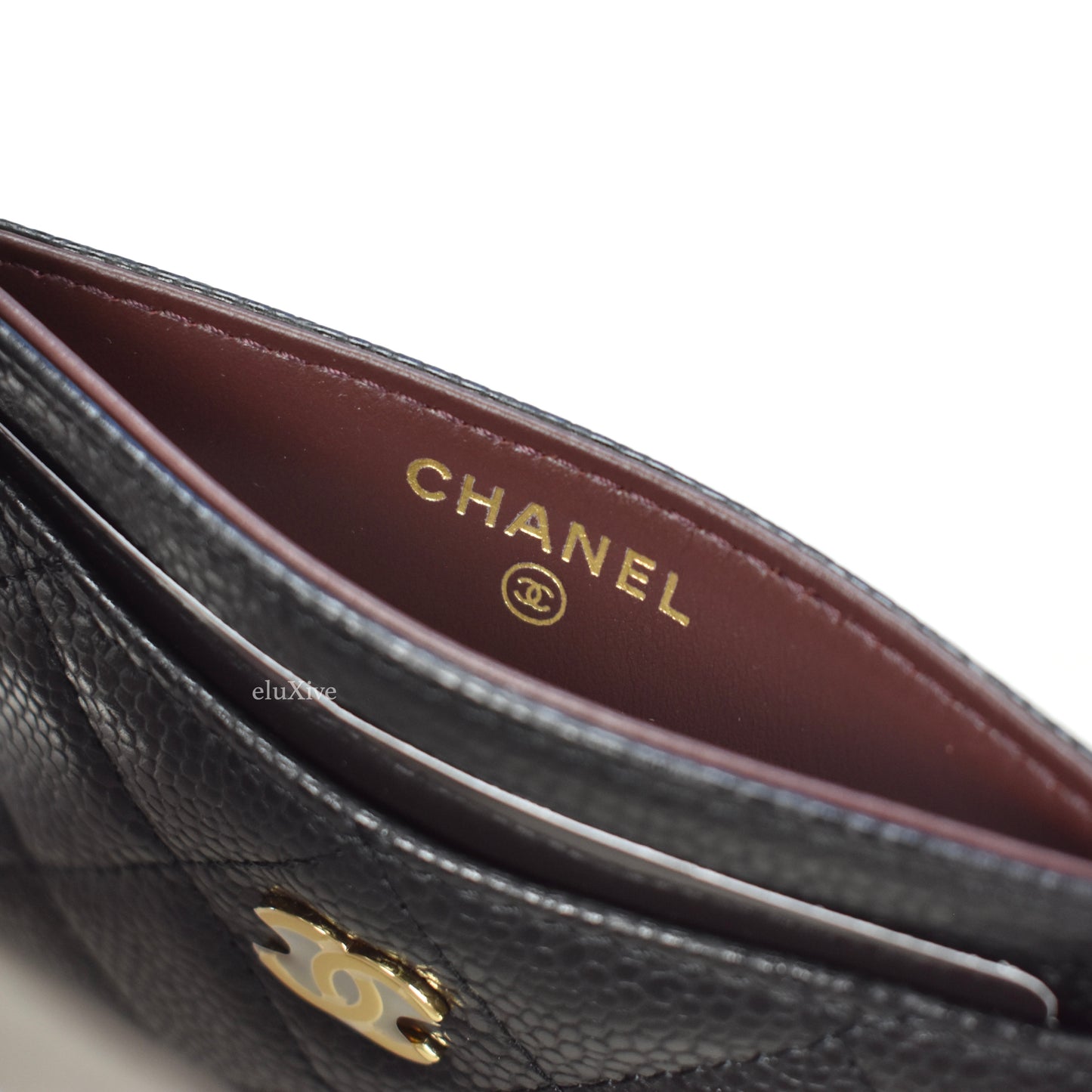 Chanel - Black Leather Classic CC Logo Card Holder