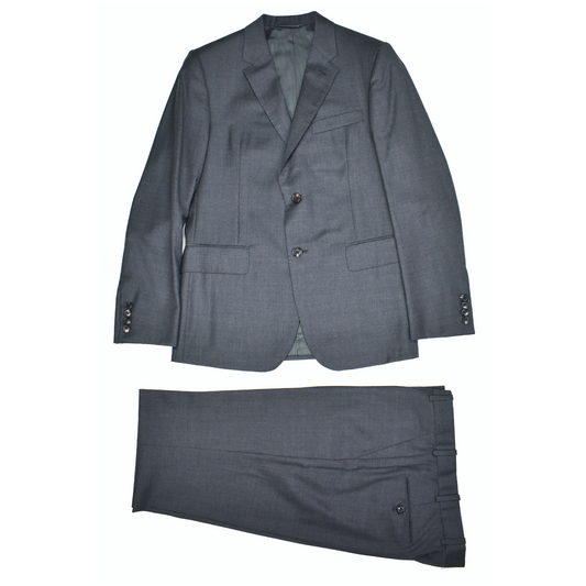 Martin Greenfield - Charcoal Gray 100% Wool Suit