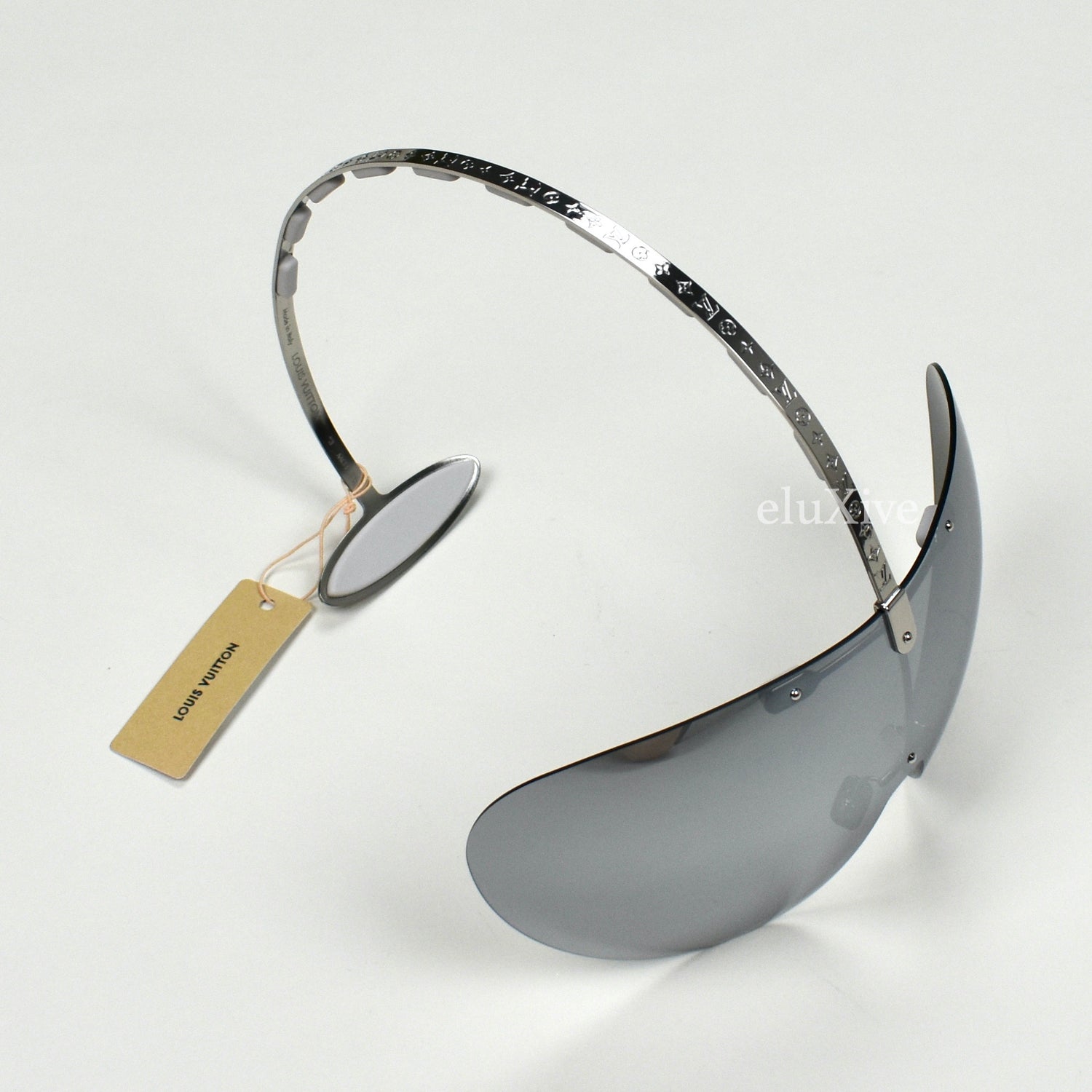 Louis Vuitton LV Fiction Mask Sunglasses Silver (Z2029U) in Metal - US