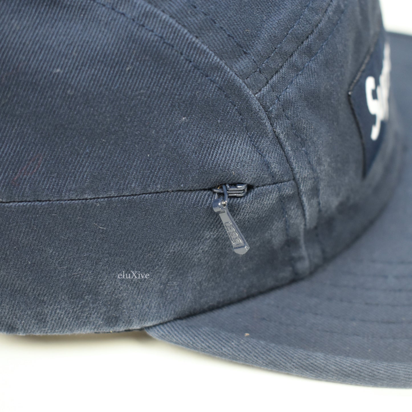 Supreme - Navy Box Logo Side Zip Hat (FW17)