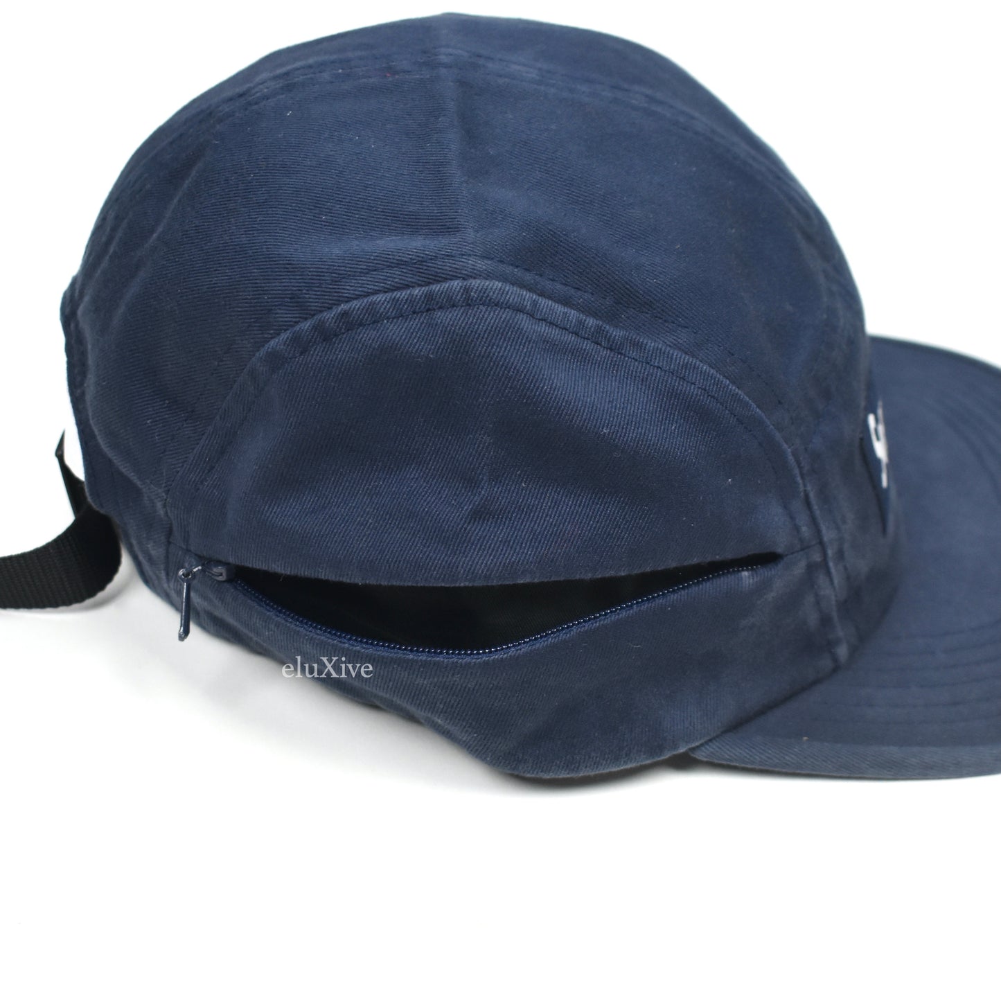 Supreme - Navy Box Logo Side Zip Hat (FW17)
