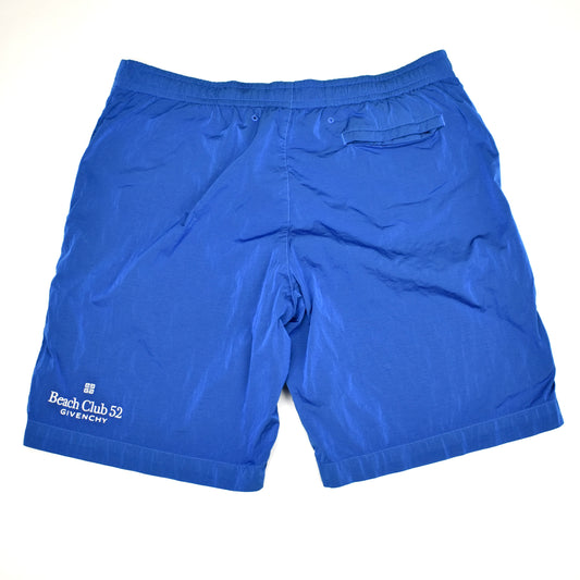 Givenchy - Blue Logo Embroidered Swim Shorts