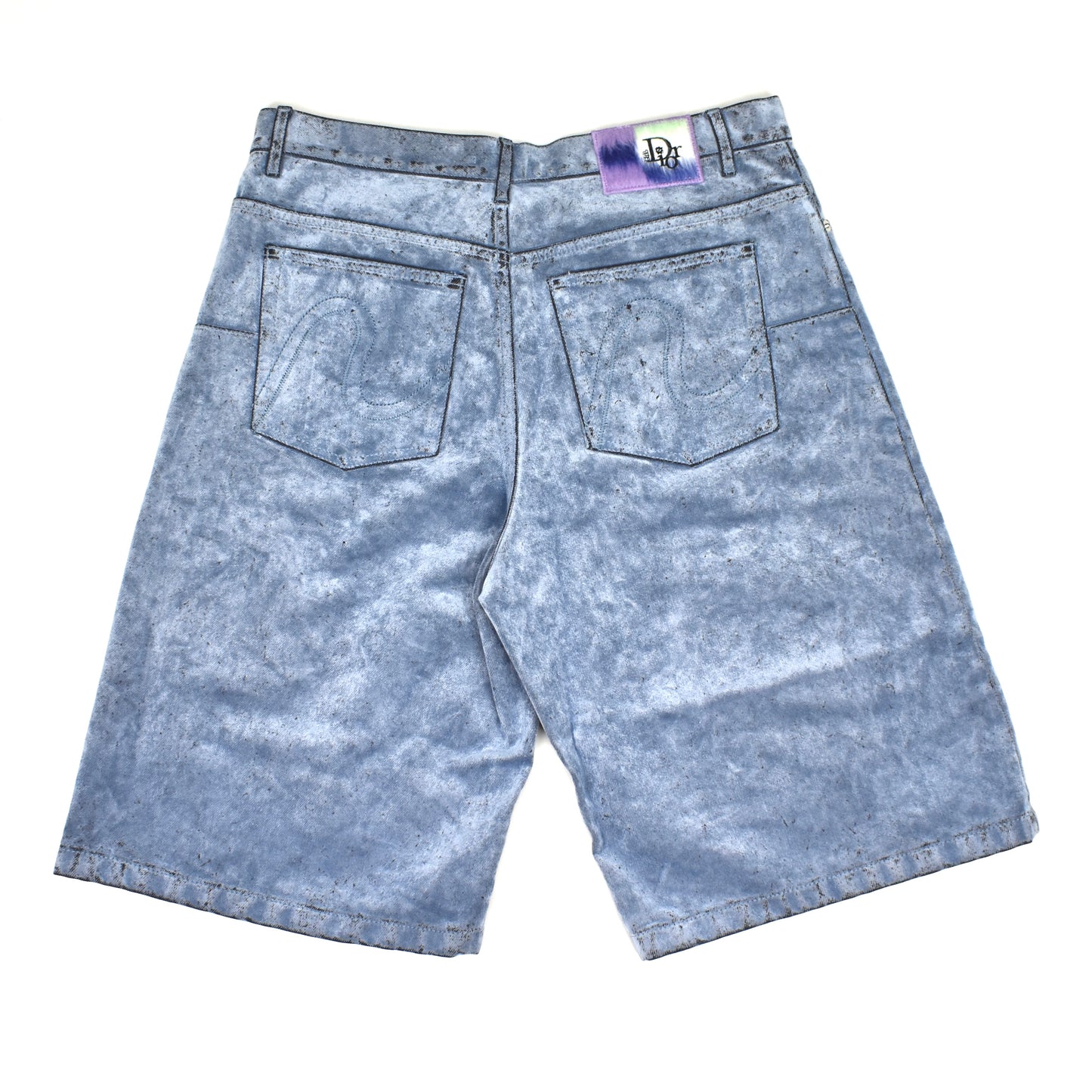 Dior x ERL - Velvet Flocked Denim Shorts