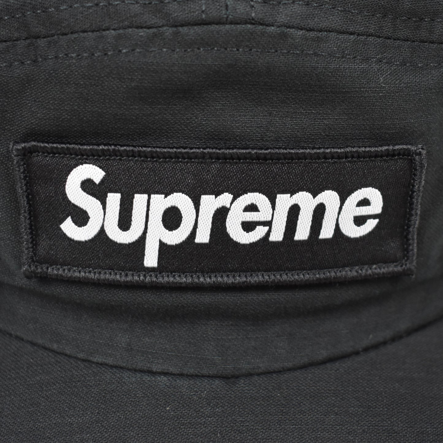 Supreme - Mlitary Box Logo Hat w/ Pin (Black)