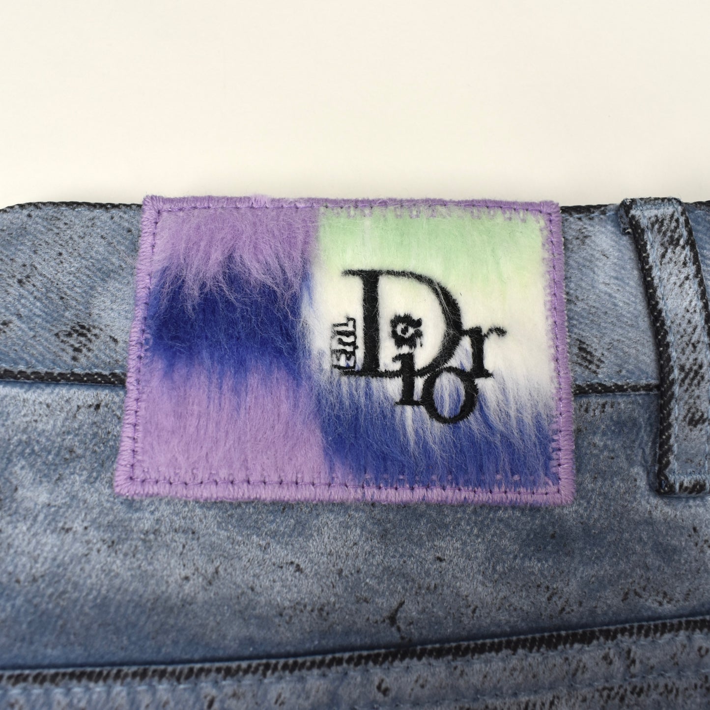 Dior x ERL - Velvet Flocked Denim Shorts