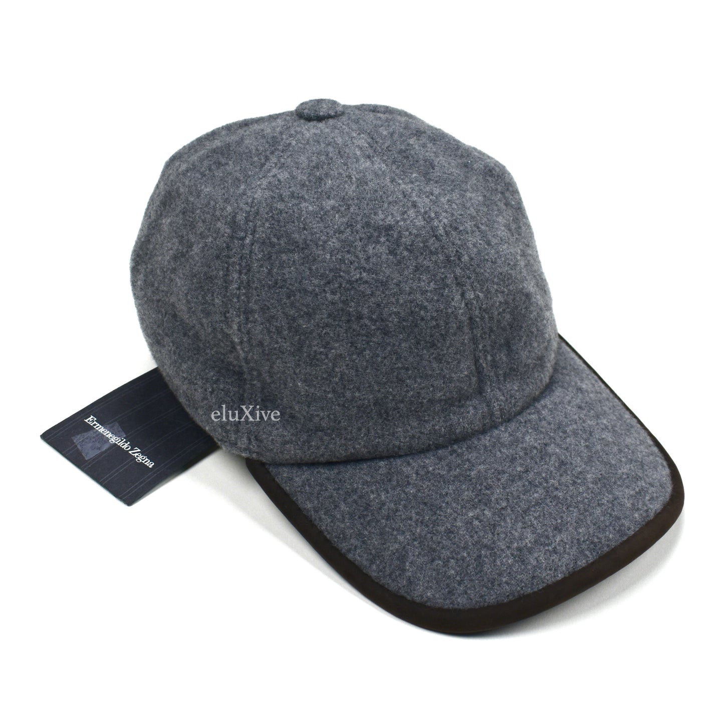 Ermenegildo Zegna - Gray Wool / Casemere / Leather Hat