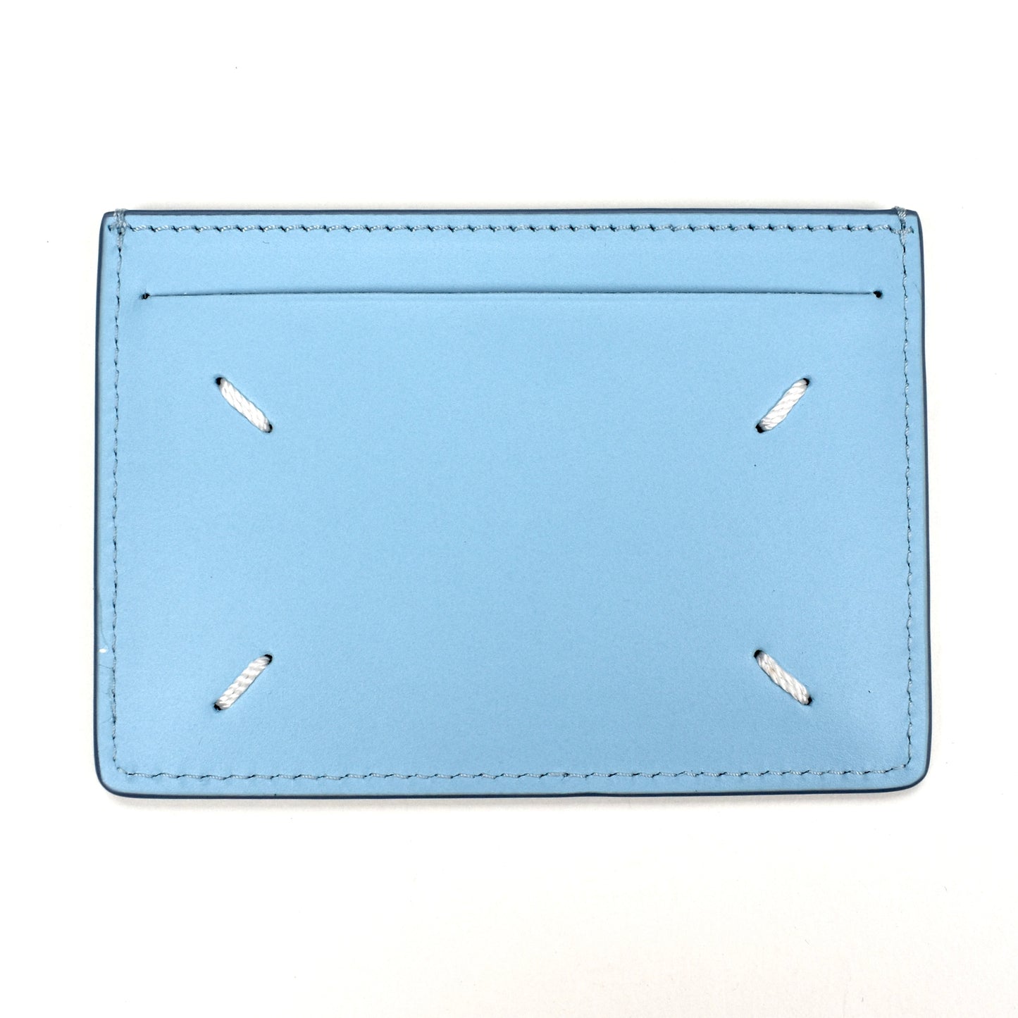 Maison Margiela - Sky Blue Leather Small Card Holder