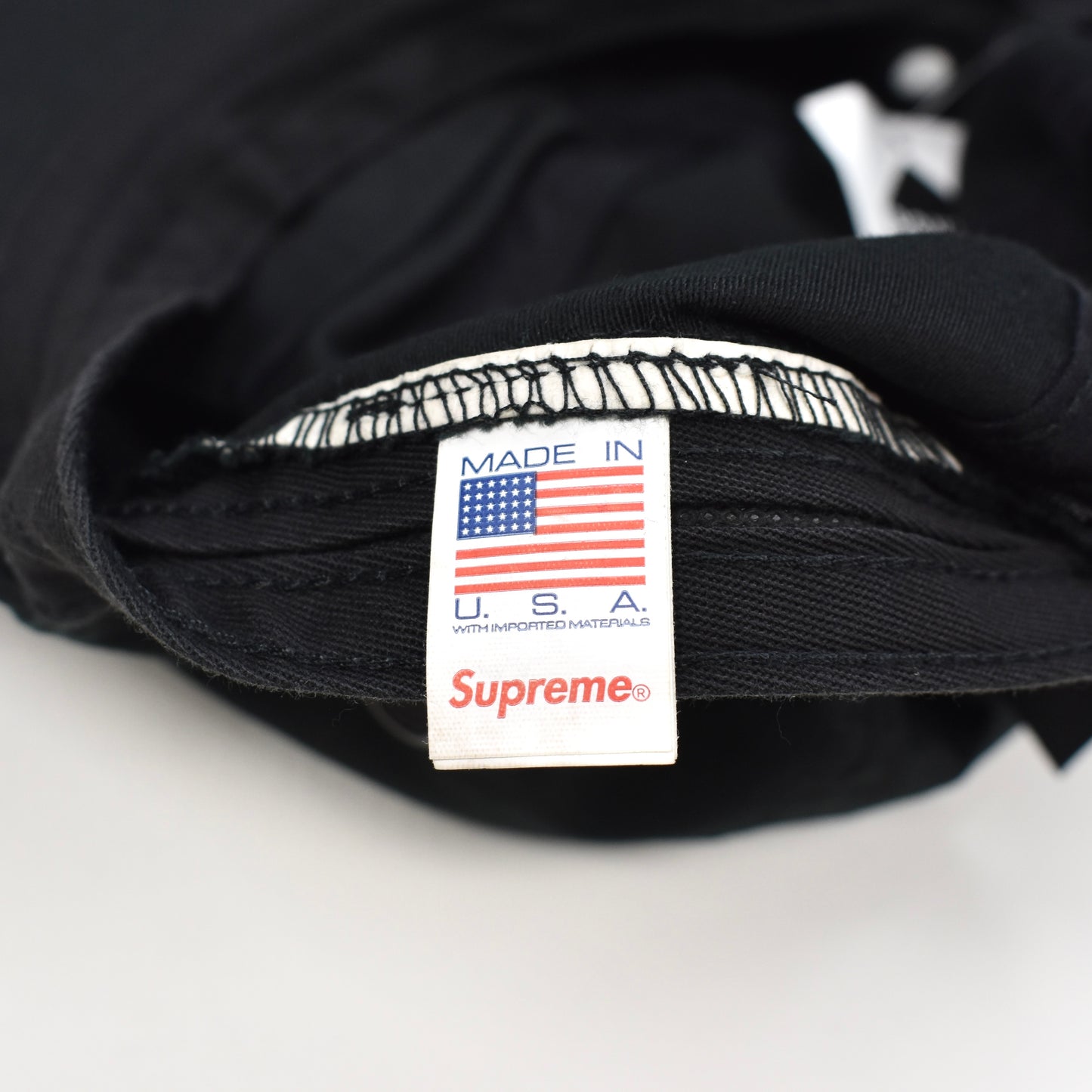 Supreme - Mlitary Box Logo Hat w/ Pin (Black)