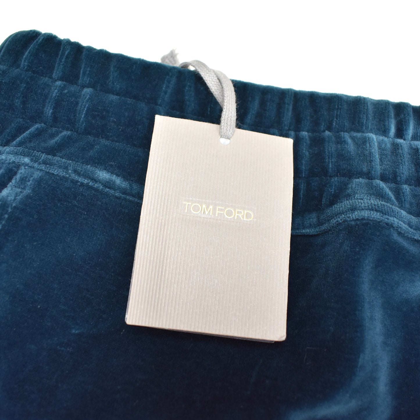 Tom Ford - Teal Blue Velour Track Pants