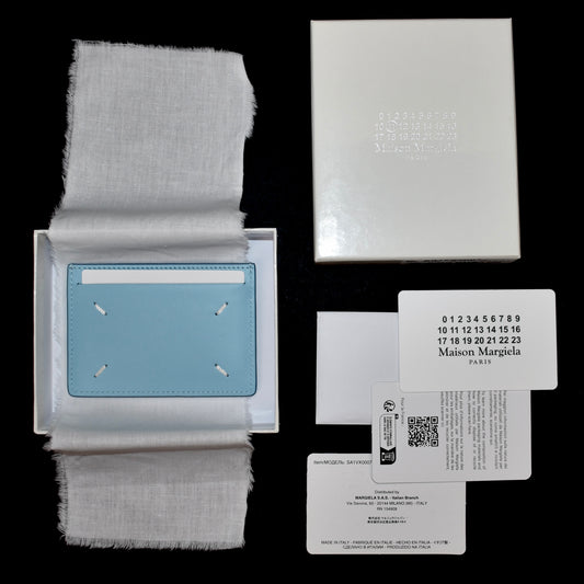 Maison Margiela - Sky Blue Leather Small Card Holder