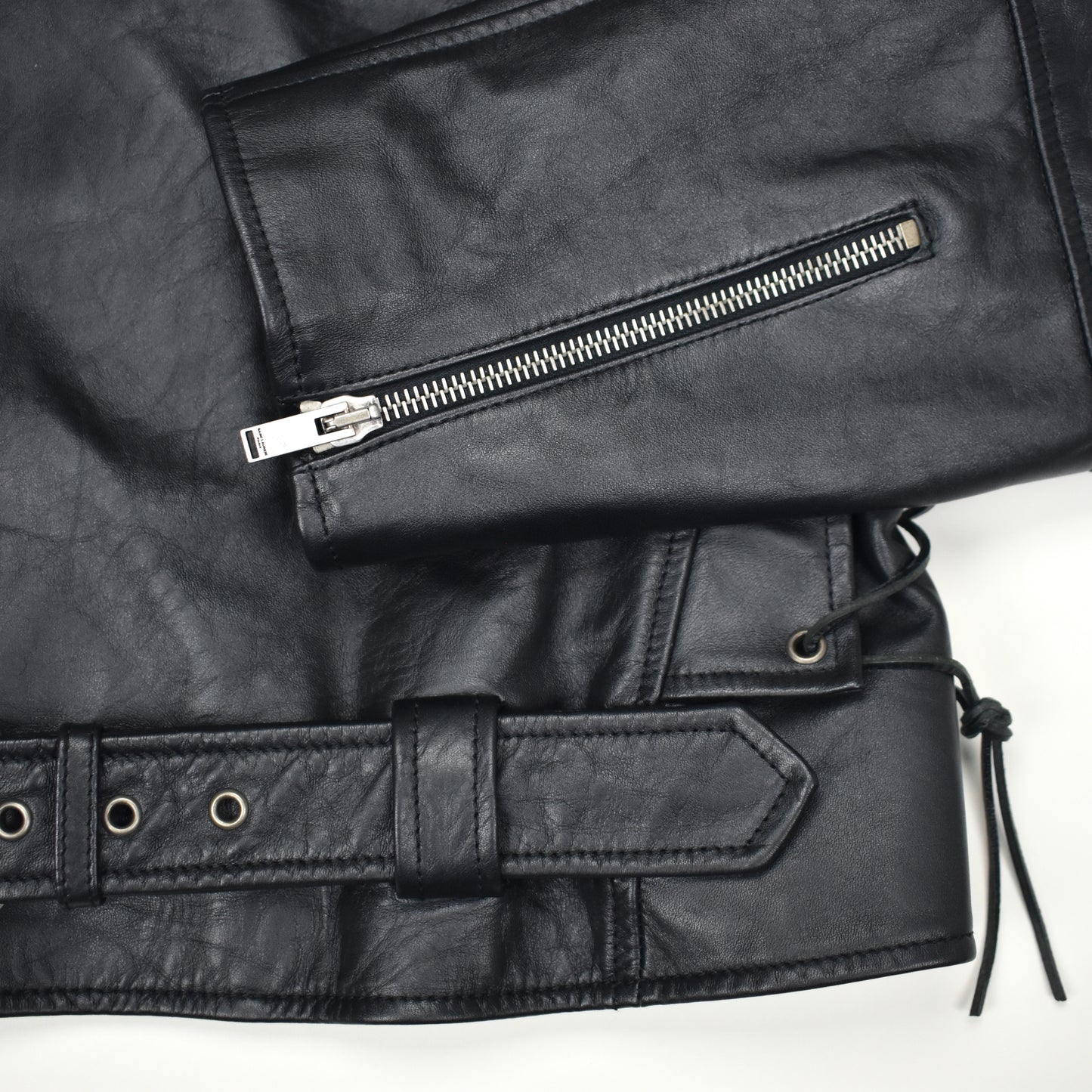 Saint Laurent - Black Studded Leather Biker Jacket