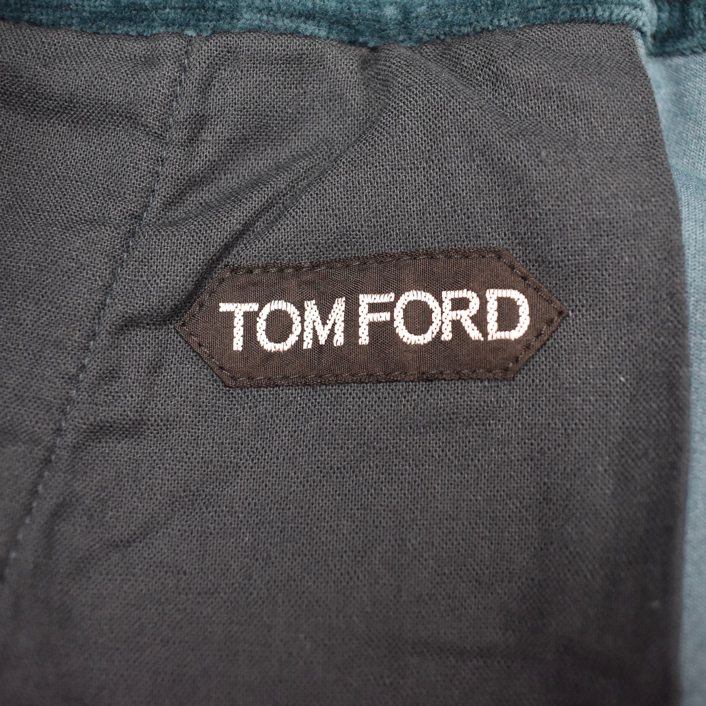 Tom Ford - Teal Blue Velour Track Pants