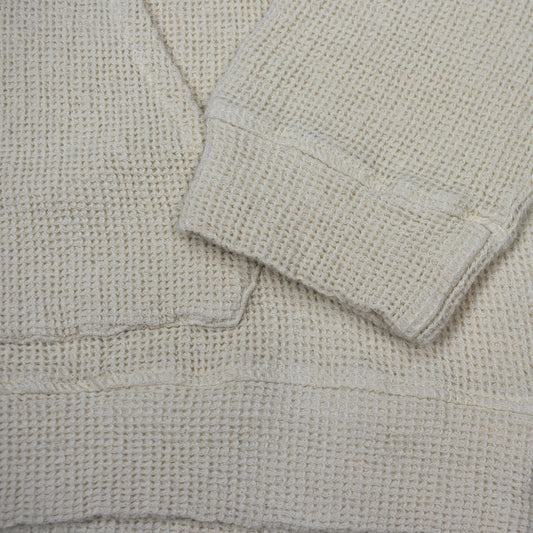 Barena - Cream Waffle Knit Hoodie