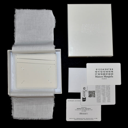 Maison Margiela - Eggshell White Leather Card Holder