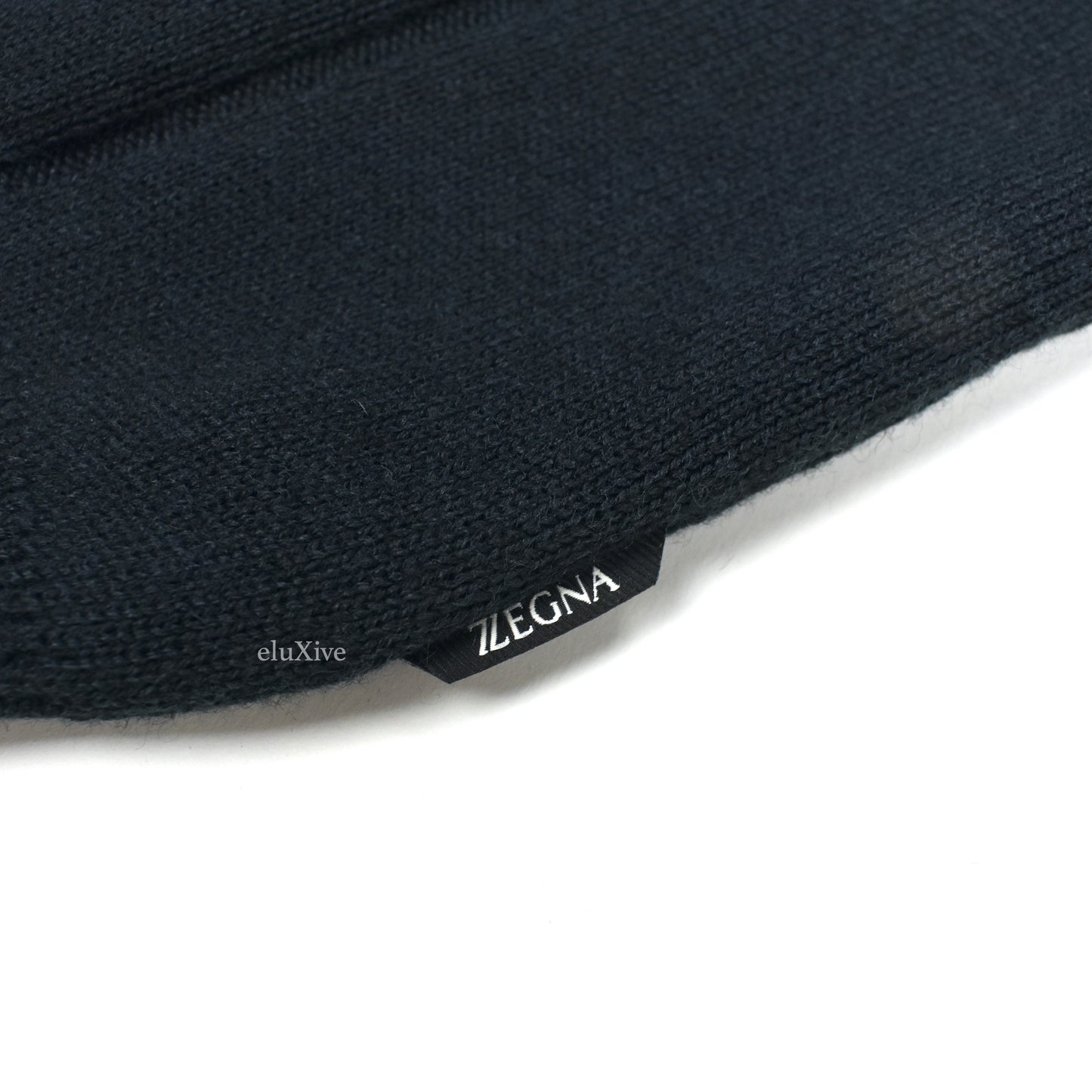 Z Zegna - Black Recycled Wool / Nylon Crewneck Sweater