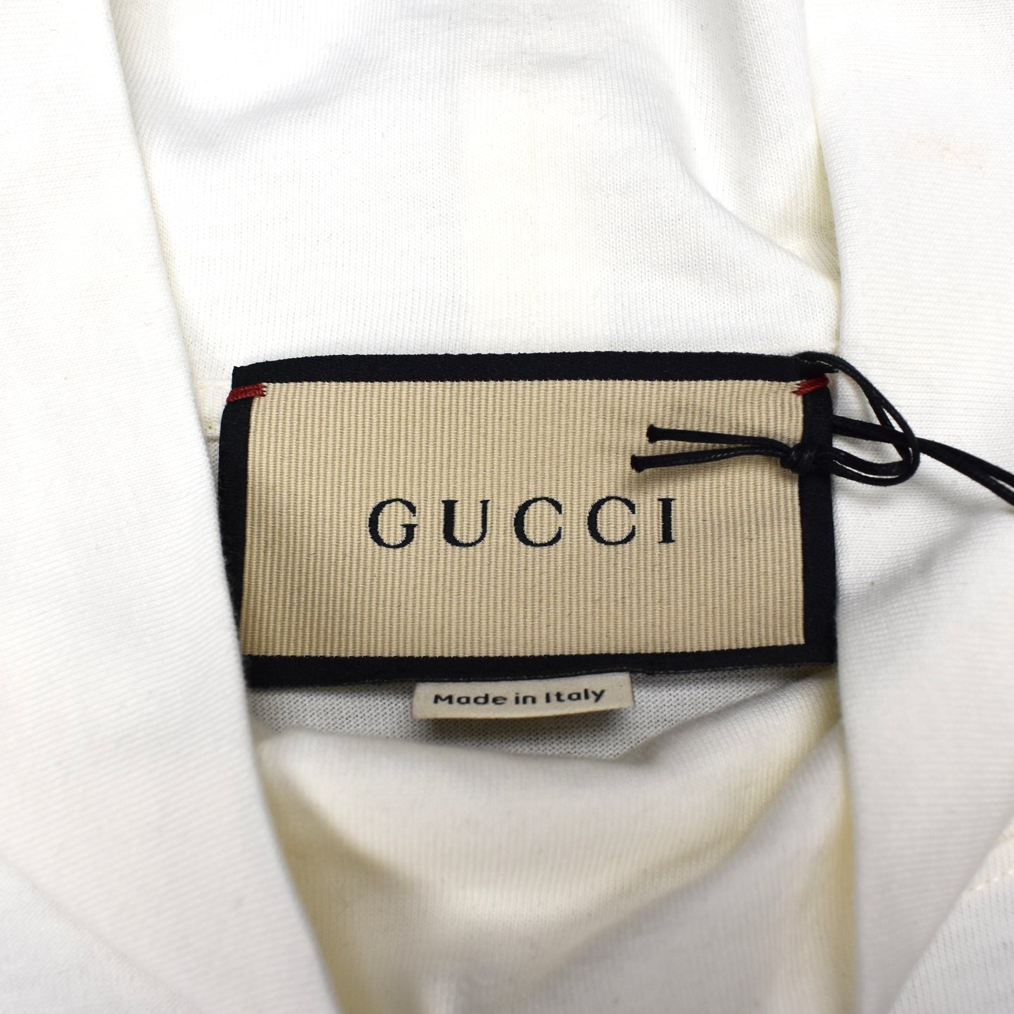 Gucci - Cropped Bunny Print Logo T-Shirt