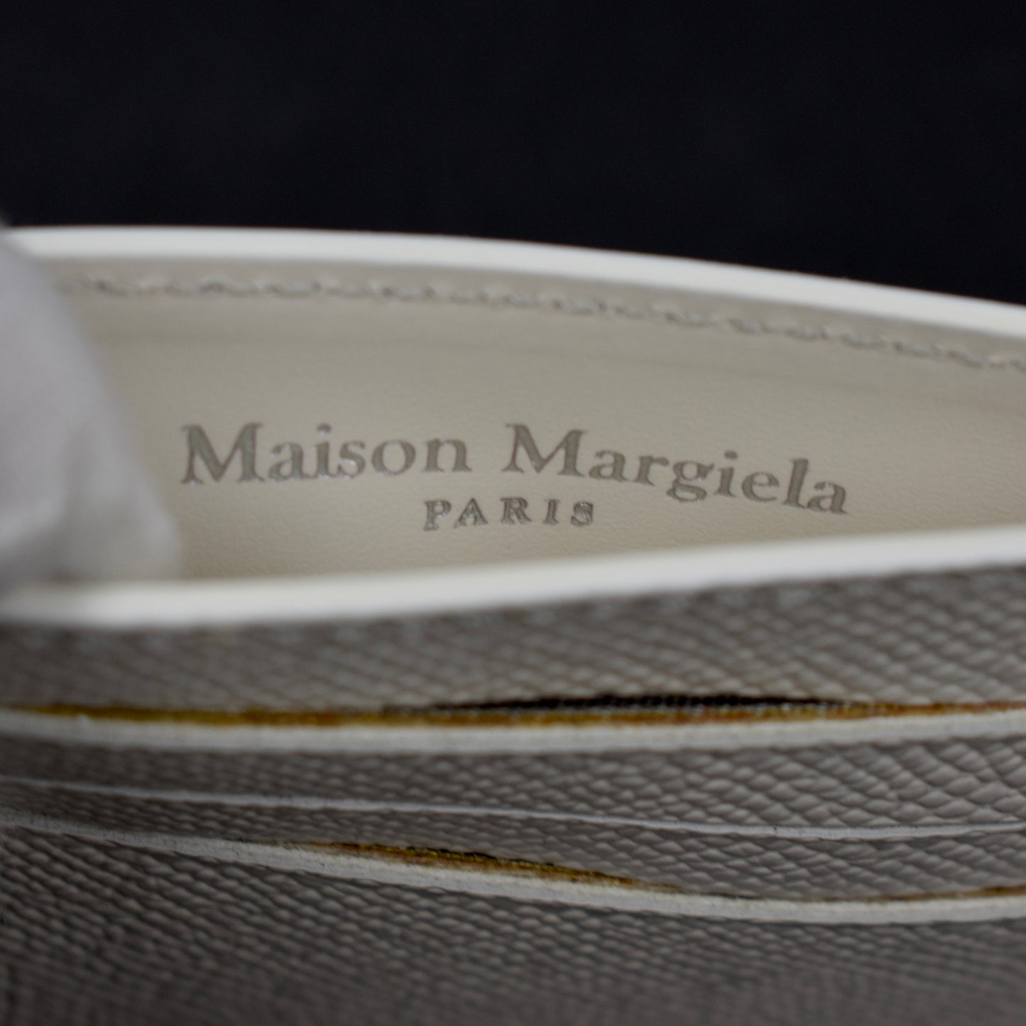 Maison Margiela - Eggshell White Leather Card Holder