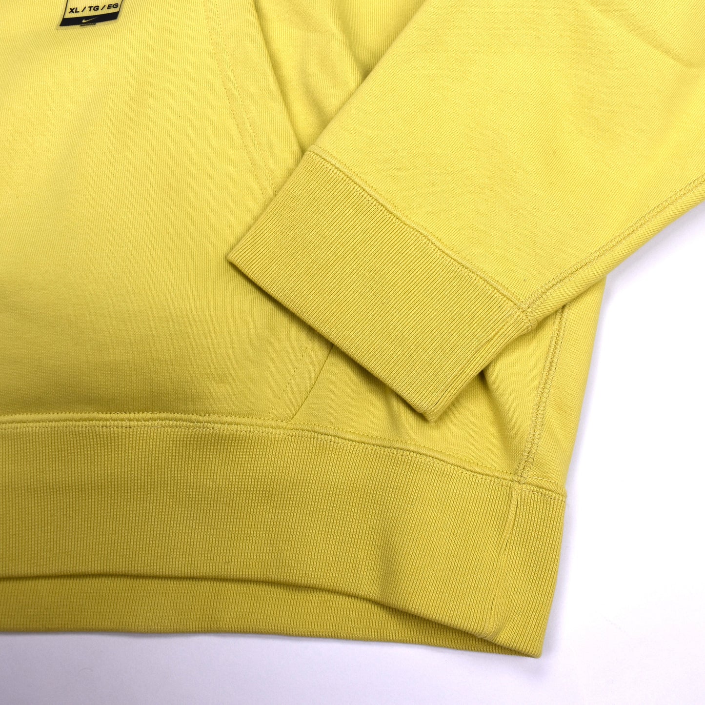 Nike - Pale Yellow Solo Swoosh Heavyweight Fleece Hoodie