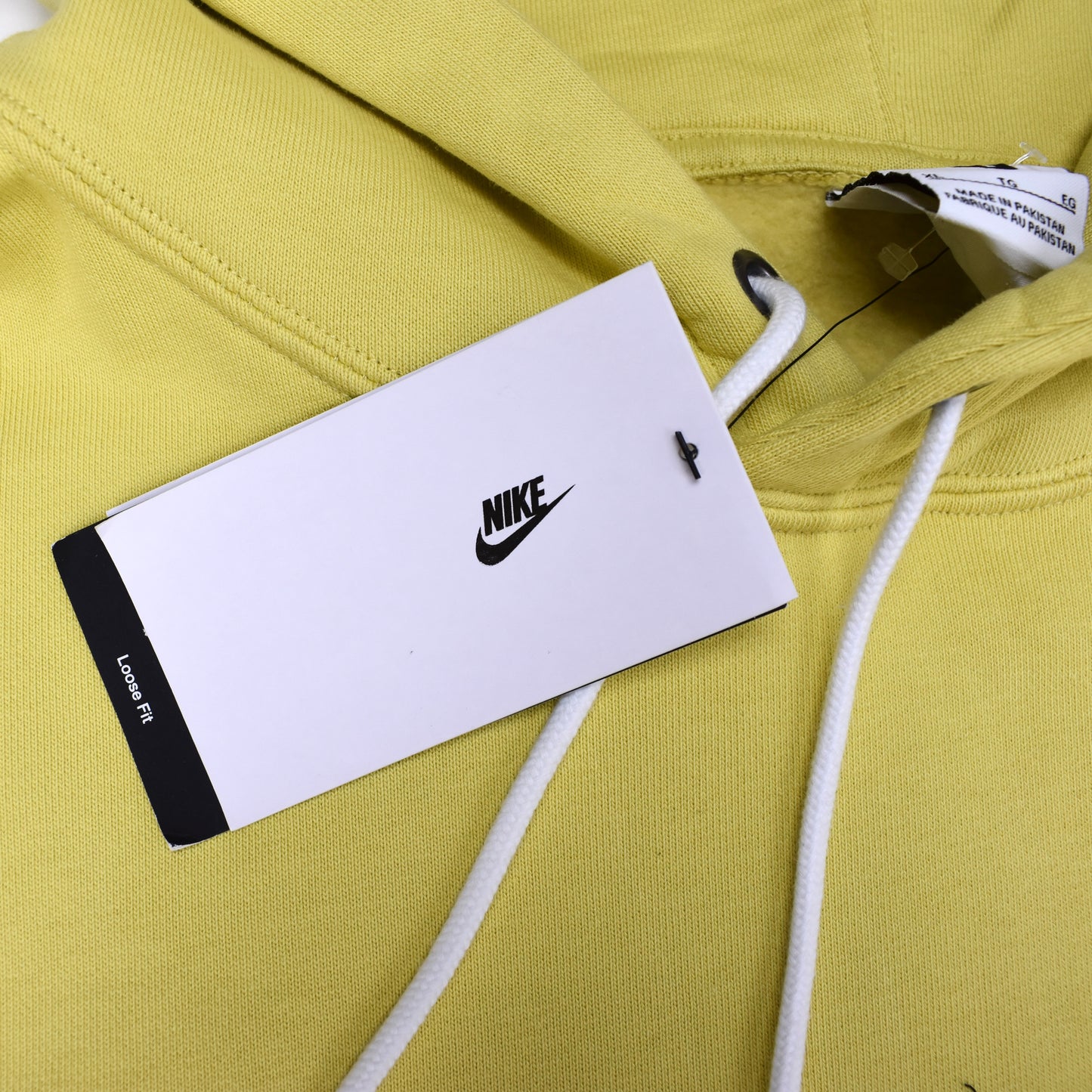 Nike - Pale Yellow Solo Swoosh Heavyweight Fleece Hoodie