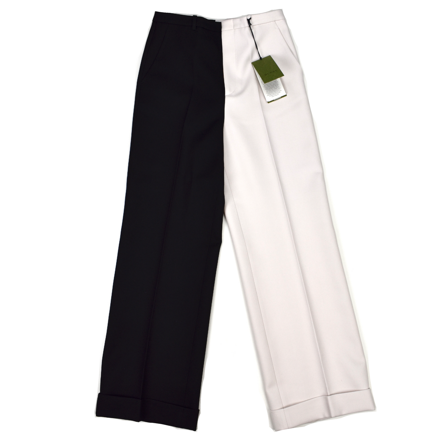 Gucci - Black / White 2-Tone Split Pants