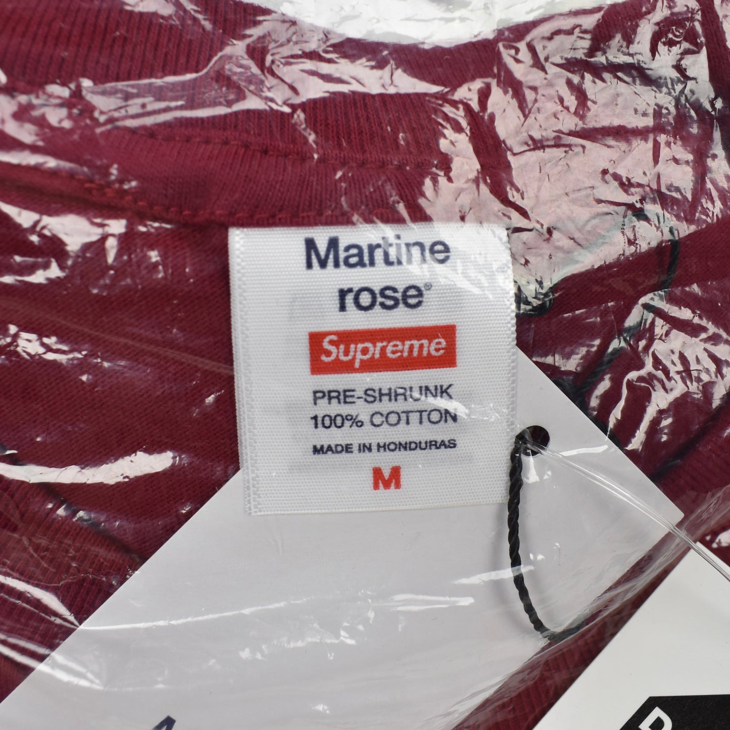 Supreme x Martine Rose - AW24 Logo T-Shirt (Cardinal Red)