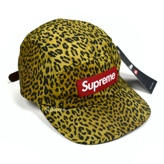 Supreme x Barbour - Leopard Waxed Cotton Box Logo Hat