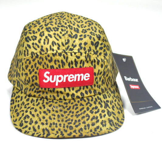 Supreme x Barbour - Leopard Waxed Cotton Box Logo Hat