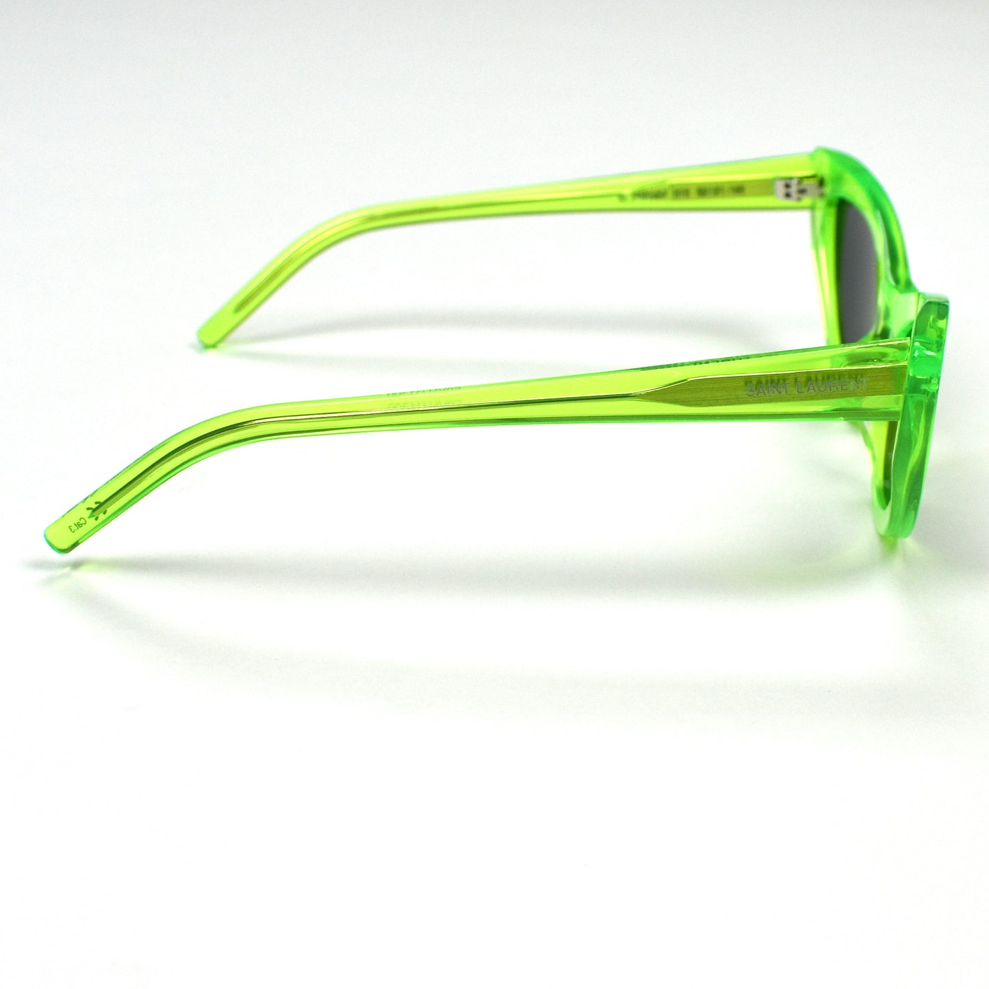 Saint Laurent - SL213 Transparent Green Lily Sunglasses
