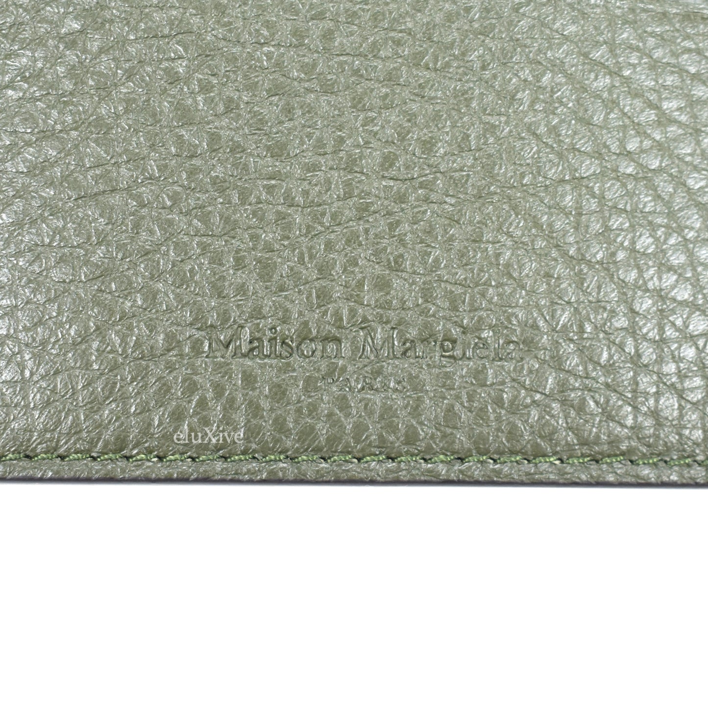 Maison Margiela - Deerskin Leather Card Holder (Brown/Olive)