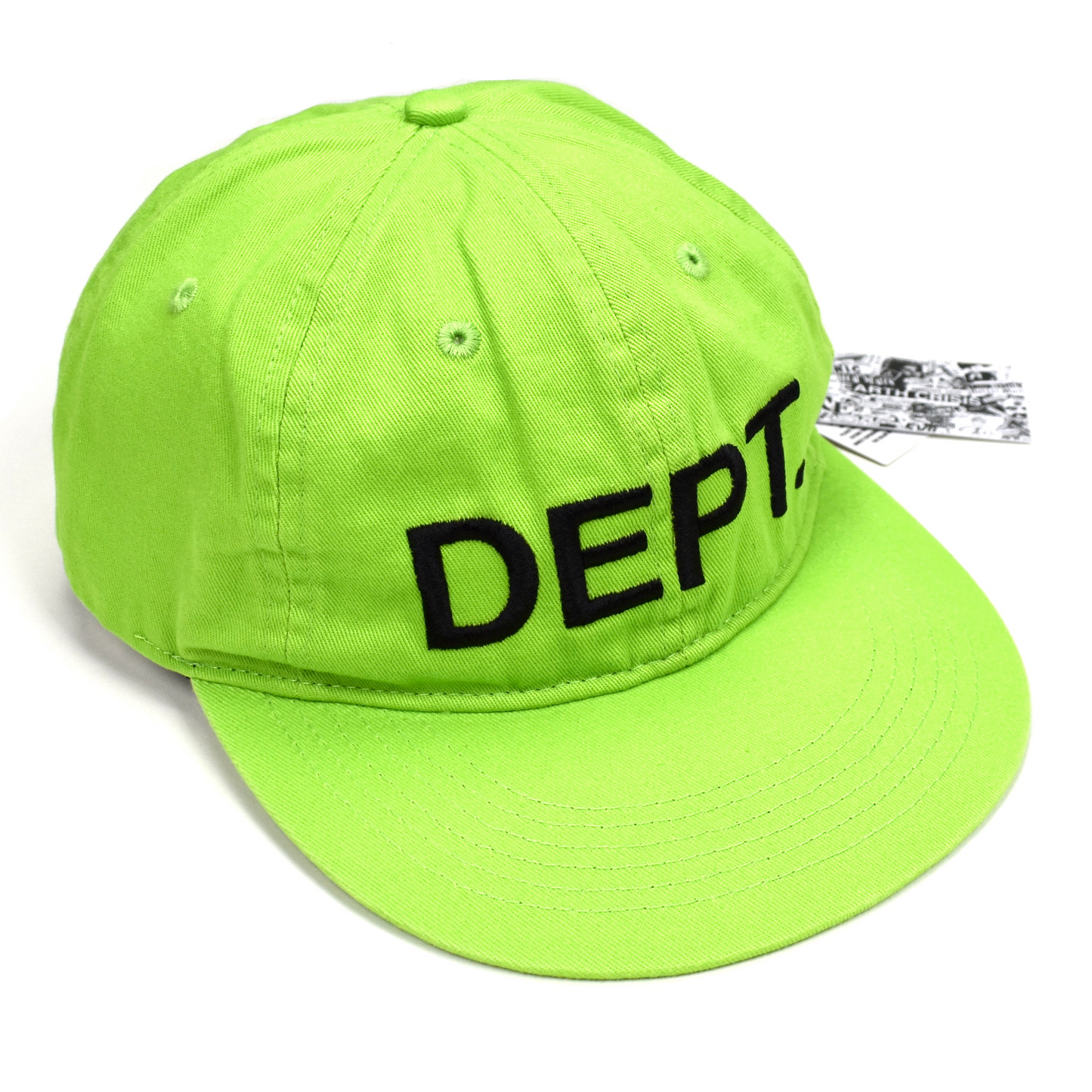 Gallery Dept. - Lime Green DEPT. Logo Hat