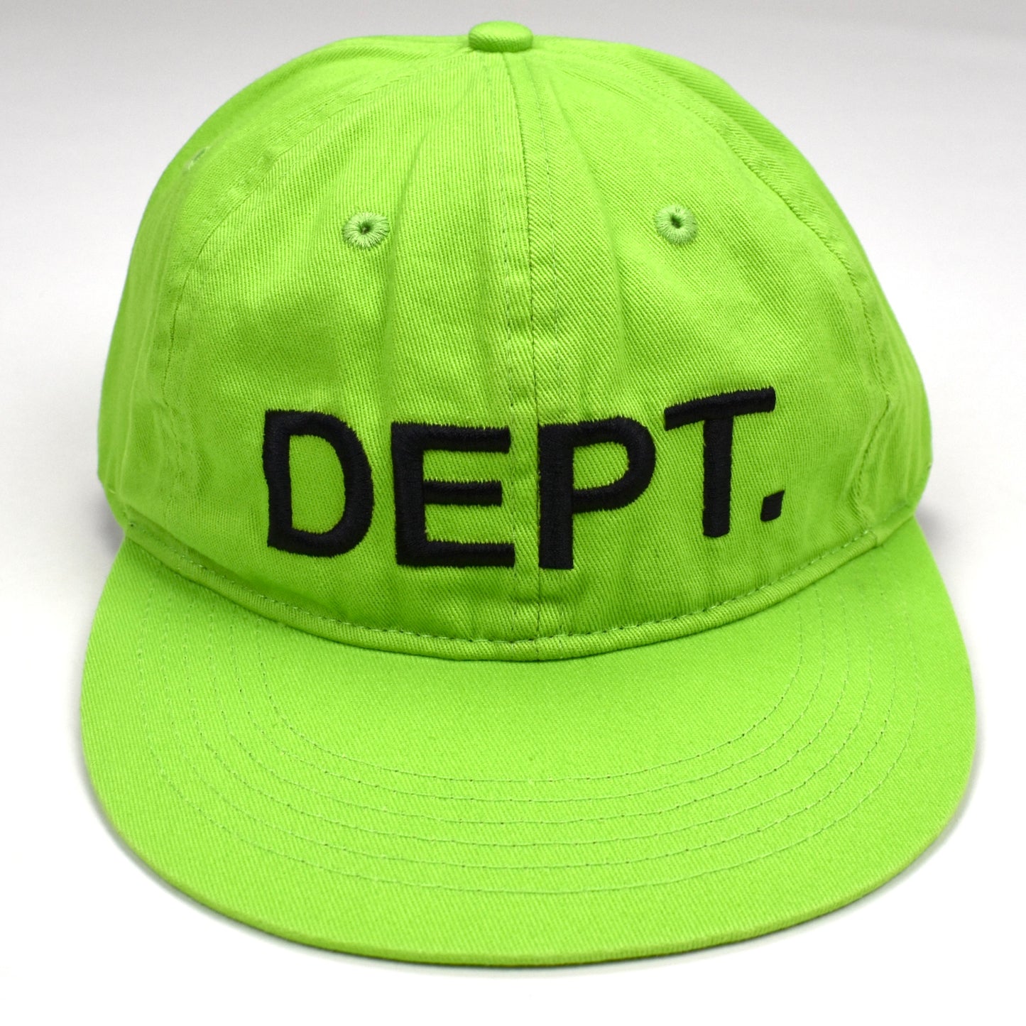 Gallery Dept. - Lime Green DEPT. Logo Hat