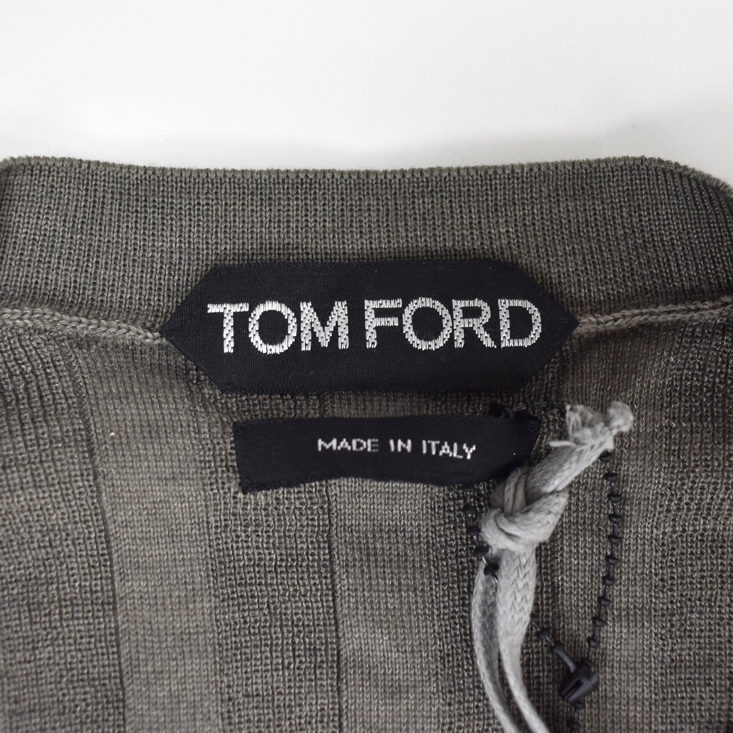 Tom Ford - Khaki Rib Knit Cashmere / Silk Sweater