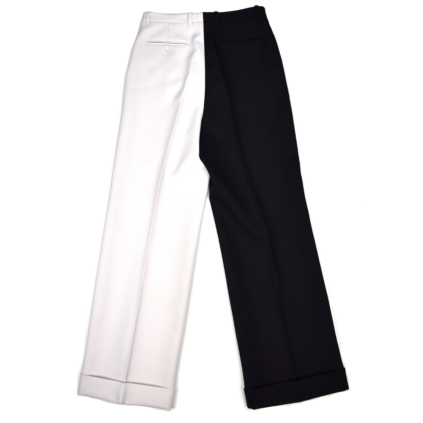 Gucci - Black / White 2-Tone Split Pants