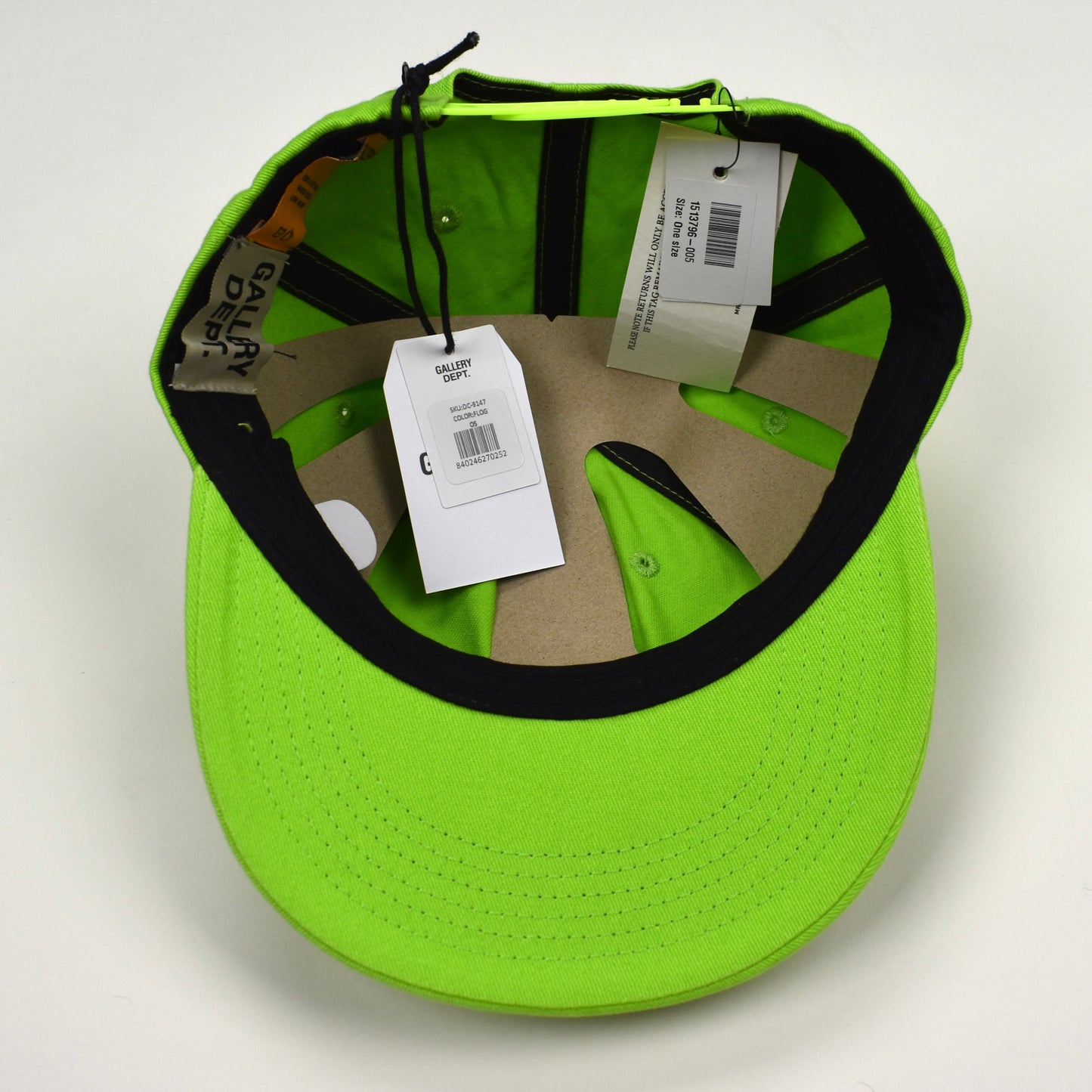 Gallery Dept. - Lime Green DEPT. Logo Hat