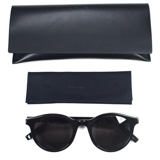 Saint Laurent  - SL342 Black Classic Round Sunglasses