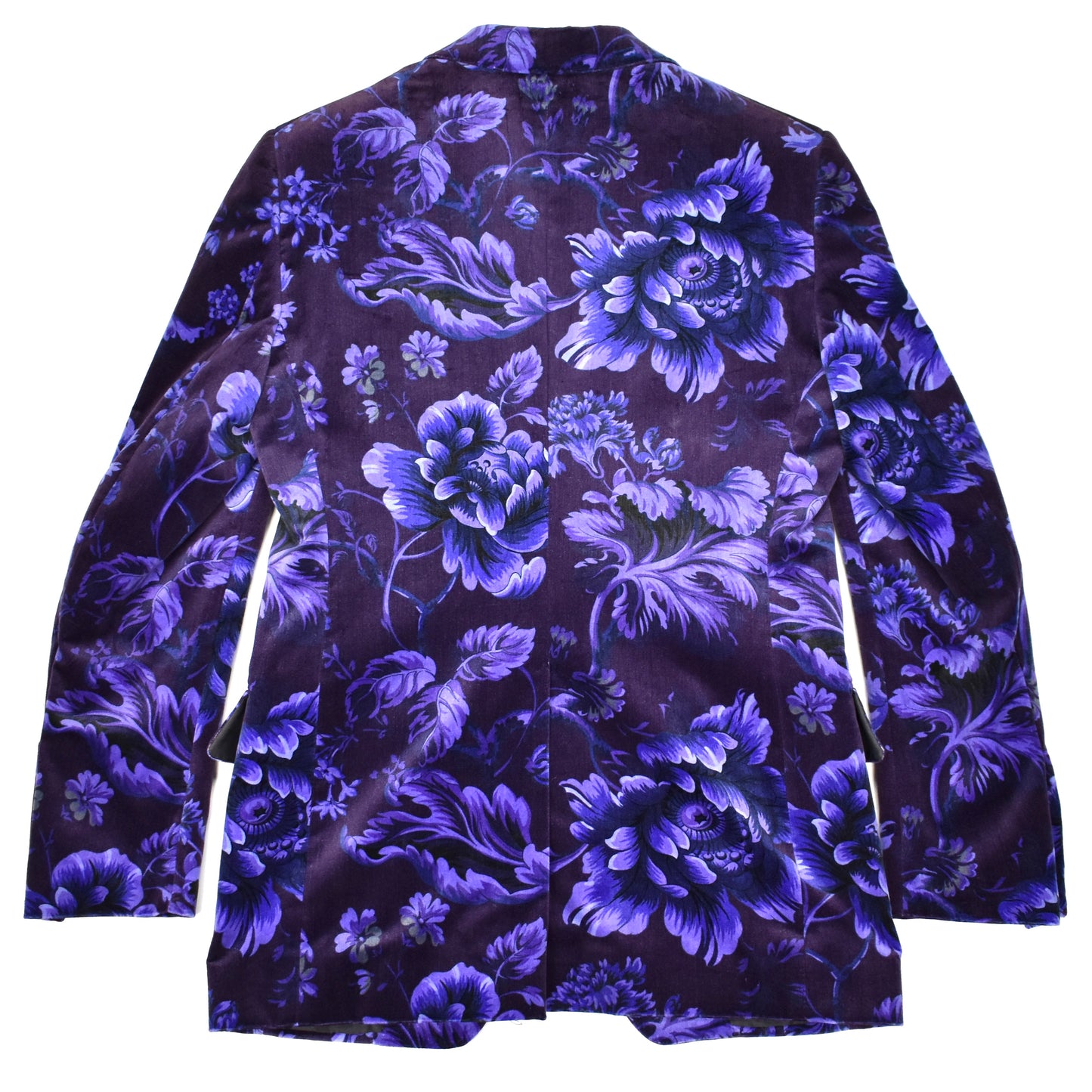 Tom Ford - Purple Cabbage Floral Print Velvet Blazer