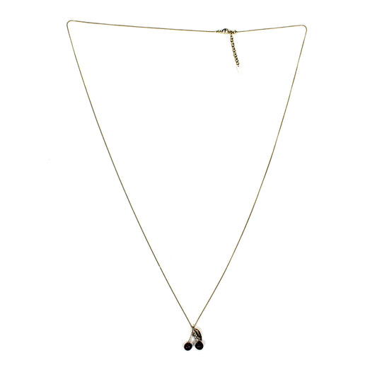 Saint Laurent - Vintage Effect Cherry Pendant Necklace