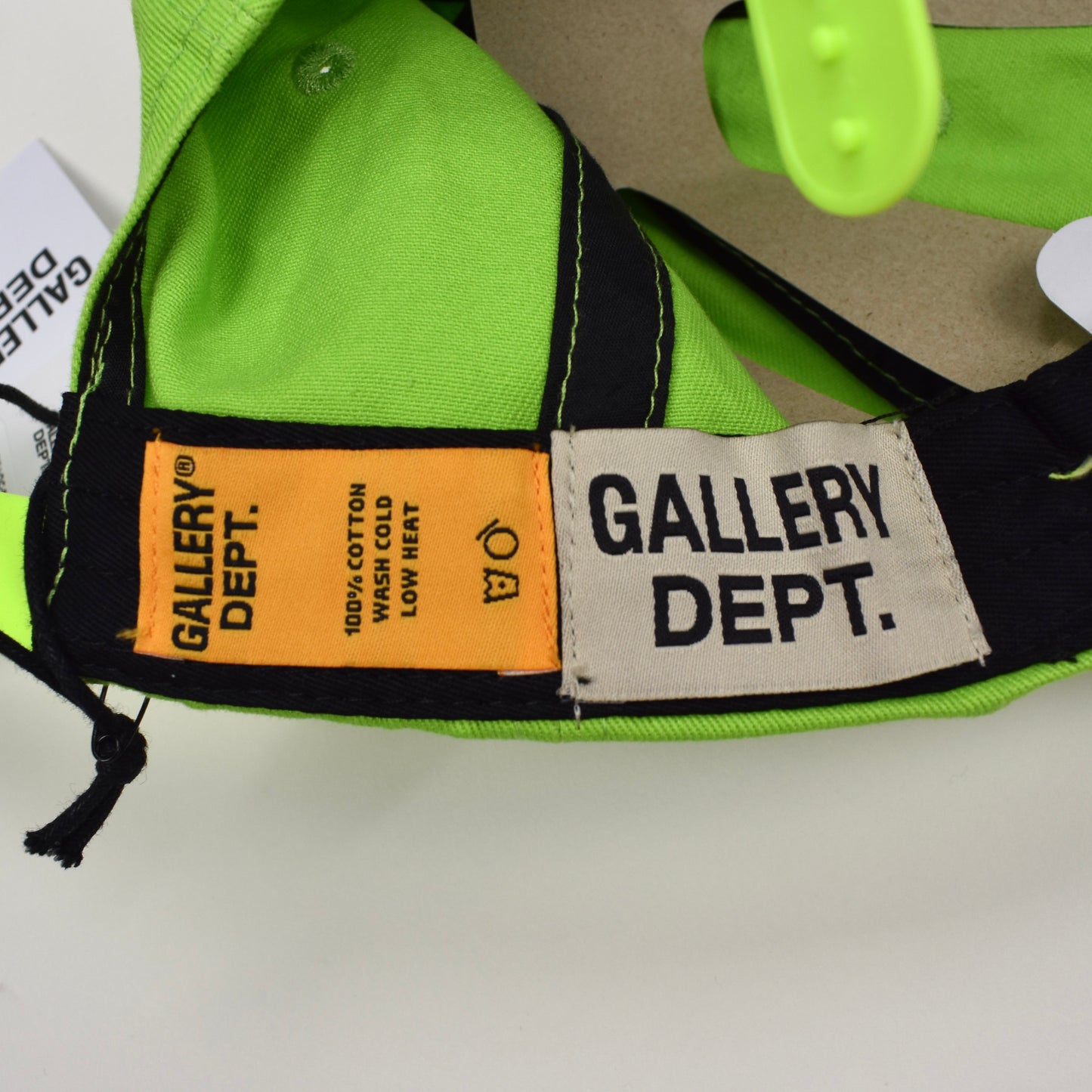 Gallery Dept. - Lime Green DEPT. Logo Hat