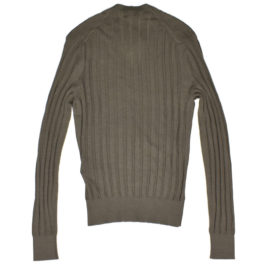 Tom Ford - Khaki Rib Knit Cashmere / Silk Sweater