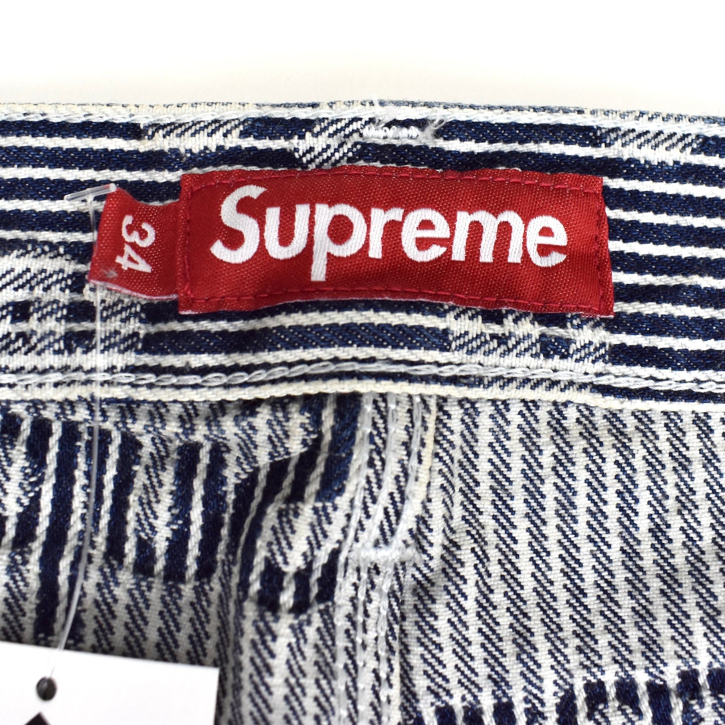 Supreme - Stripe Denim Logo Painter Pants