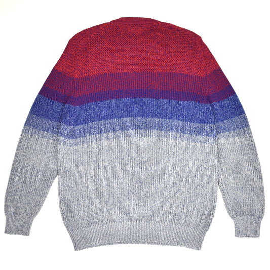 Isaia - Gradient Stripe Knit Crewneck Sweater