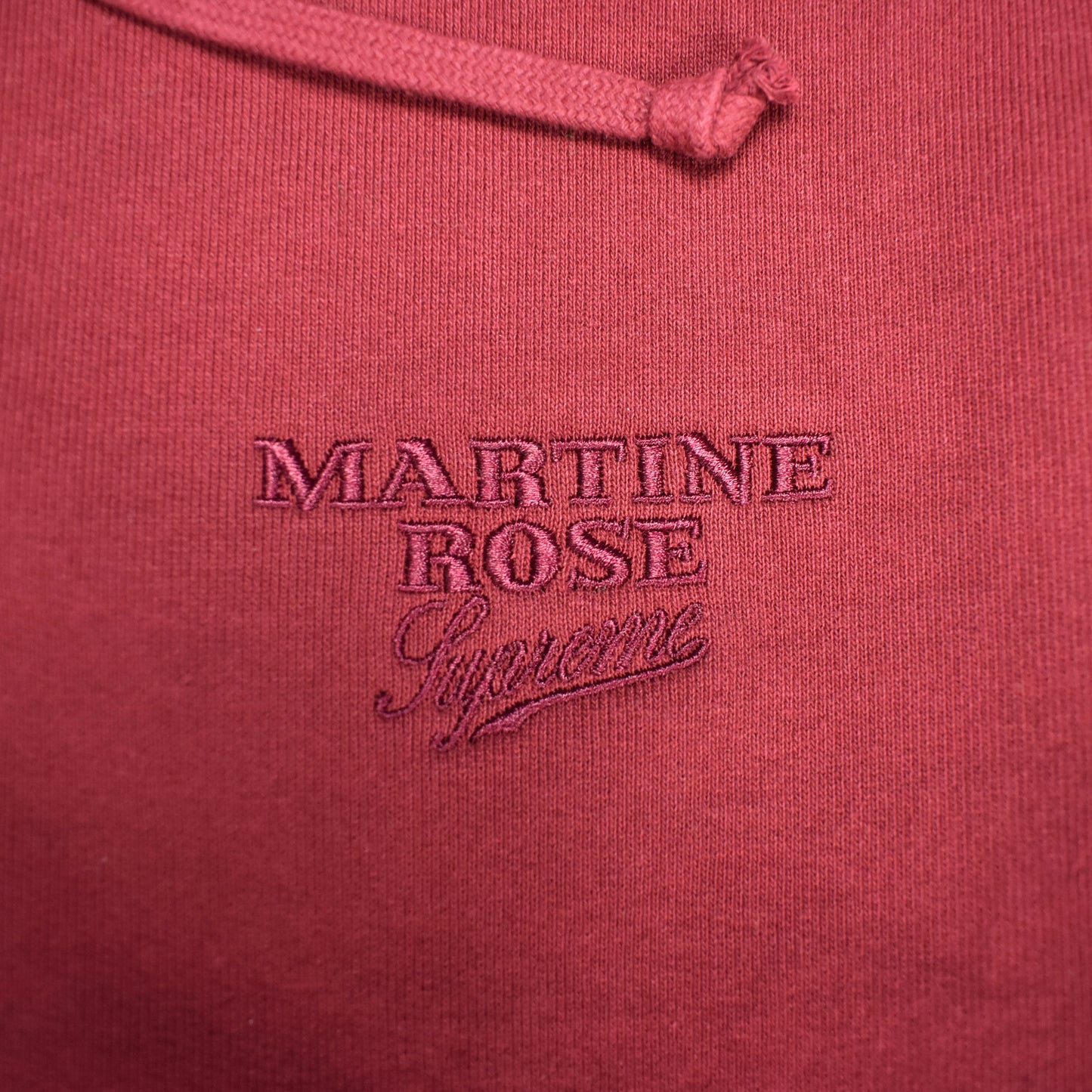 Supreme x Martine Rose - Pub Towel Zip Up Hoodie (Cardinal Red)