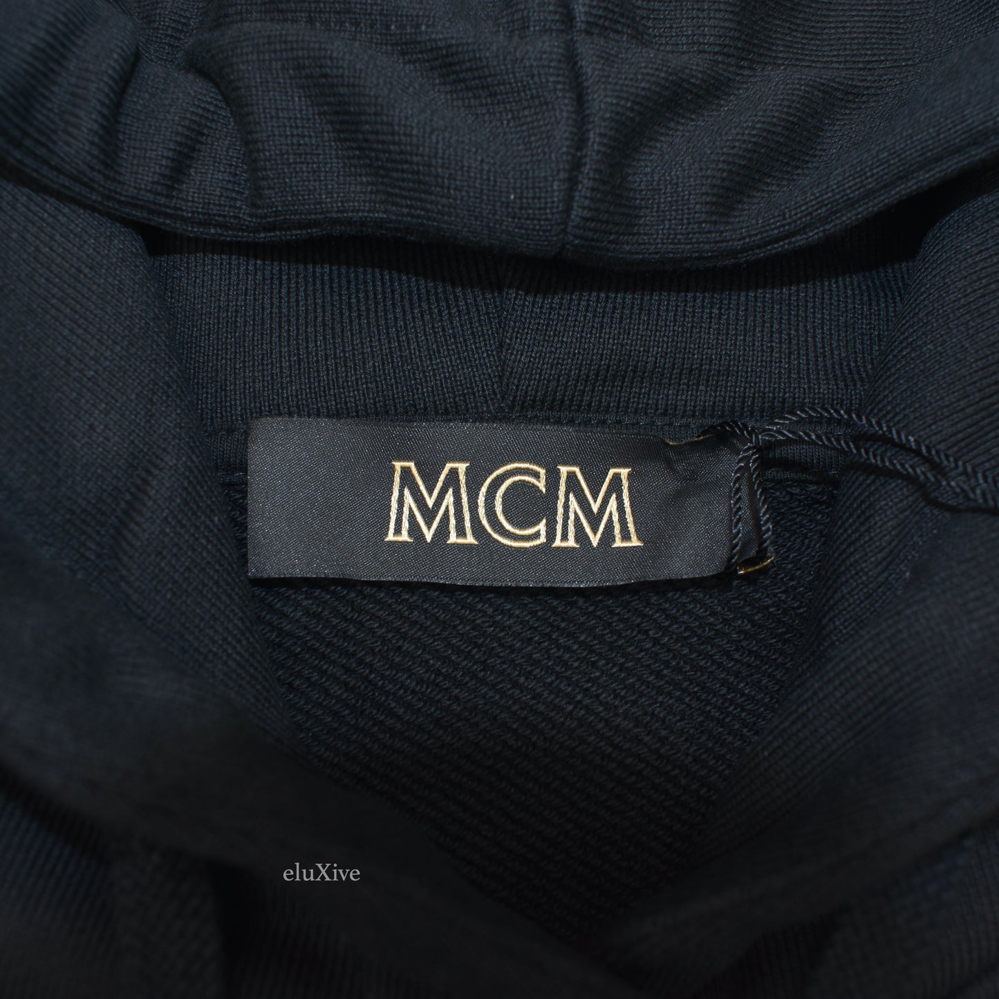 MCM - Black Logo Embroidered Hoodie
