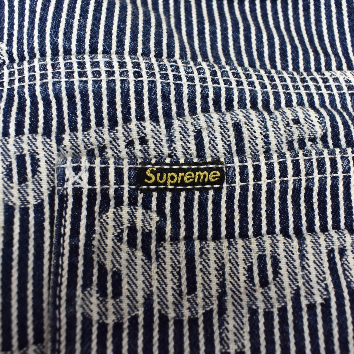 Supreme - Stripe Denim Logo Painter Pants