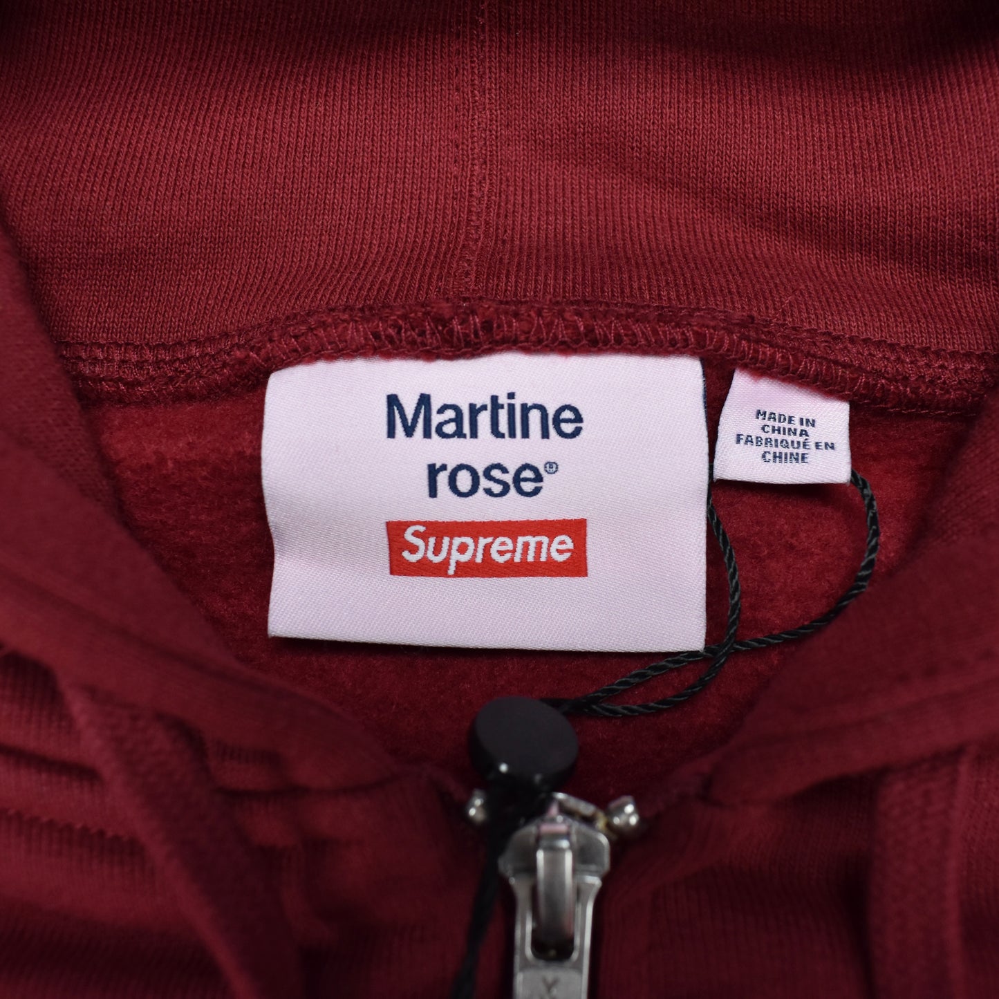 Supreme x Martine Rose - Pub Towel Zip Up Hoodie (Cardinal Red)