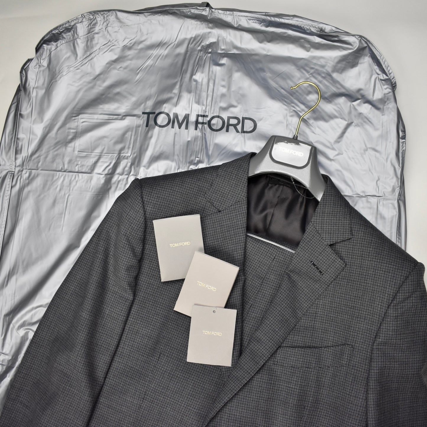 Tom Ford - Gray O'Connor Micro Check Wool Suit