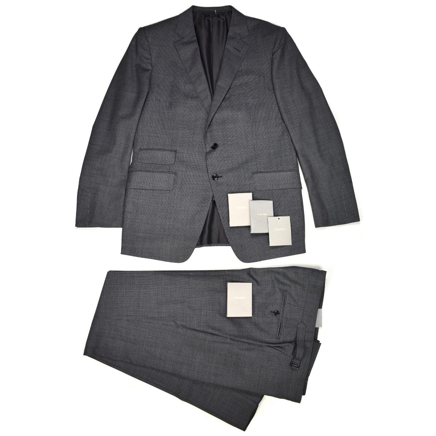 Tom Ford - Gray O'Connor Micro Check Wool Suit